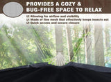 Camping Hammock with Mosquito Netting and Tree Straps - Sturdy Up to 450lbs for Outdoor, Backyard, V1258-DP02-C-932