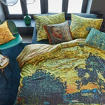 Van Gogh Evening Twilight Ochre Cotton Sateen Quilt Cover Set Queen V442-HIN-QUILTCS-EVENINGTWILIGHT-OCHRE-QS