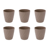 6pcs Plastic Flower Poting Plant Container Lightweight Plastic Planter for Home Balcony V1294-YM0901-3111240201713