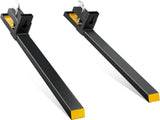 Pallet Forks, 1814 kg Capacity clamp on Pallet Forks, 1490 mm Tractor Bucket Forks, Heavy Duty Front V952-HCF60INCH4000OC4YV0