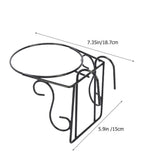 2-piece suspended track flower basket, outdoor railing flower pot rack, garden plant rack V1366-AZ2-W-13409
