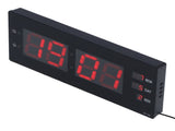 Electronic Digital Wall Clock Night Lights Temperature Calendar Clock for Home Office 100240VUK V1294-YM0901-3115210104412