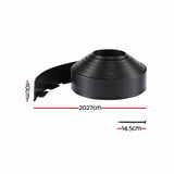 Green Fingers Garden Edging 60ft 30pcs Flexible Garden Border Plastic Lawn Edging Black XFEL-GED-66FT-30PCS-BK