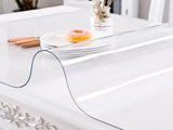 Plastic Table Cover 101.6 x 182.8 cm, 1.5 mm Thick Clear Table Protector, Rectangle Clear Desk Mat, V952-FXPVC15MM40728L6GV0