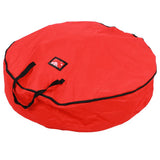 Red Christmas Gift Storage Bag Decoration Bell Wreath Garland Container Waterproof Dustproof V1294-YM0901-3111200129011