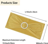Spandex Chair Sashes Bands 50PCS Stretch Chair Ties Bows with Buckle Slider for Wedding Party V1258-DP02-C-1406