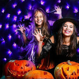 Halloween Spiderweb LED String Lights, Decorative Party Lighting V1263-JX-5066