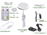LED Under Cabinet Puck Lights CCT Light Color Temperature Adjustable WarmWhite Double Color with V1171-CC-BPTBAD008