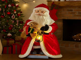 Christabelle 1.1m Musical LED Animated Christmas Santa Claus Glowing Lantern Ornament Decoratio 112_NK100
