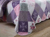 Quaint Quilted bedspread and pillowcovers set Perfect for a Cozy Retreat - Queen size V745-MAC090276Q13U