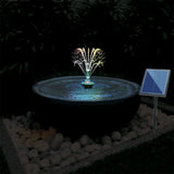 Solar Water Pump with Colorful Light and Remote Controller 17pcs Double-layer Clear Nozzle Kit 7W V1294-YM0901-H48162-1