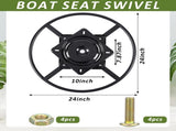 24 Inch Heavy Duty Recliner Sofa Swivel Ring Base Kit Replacement with 10 Inch Swivel Late V1258-DP02-C-2831
