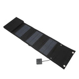 25W 5V Foldable Solar Charger Kit 8 Fold Solar Panels with 1 to 3 USB Charging Cable and Climbing V1294-YM0718-3114220058611