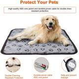 Pet Electric Heating Pad Heated Mat Warmer Blanket Bed for Dog Cat Puppy 45x45CM V201-W12991197