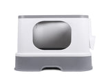 PaWz Cat Litter Box Fully Enclosed Kitty Grey PT1016-GY