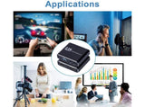4K HDMI-compatible USB2.0 Video Capture Card Game Live Streaming Recording Box Adapter - Black V1263-JX-244