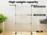Artiss Clothes Airer Drying Rack 173cm Coat Hanger Foldable HANGER-B-01-FLD-GY