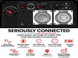 GENPOWER 6.2kW Peak 6.0kW Inverter Generator, Push Button & Remote Start, 15L Tank, Portable w/ V219-GENPTRGN60SA