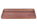 Walnut Service Plate Square Decoration Fruit Food Dessert Plate Tray Wooden BBQ Plate34x23x2 V1294-YM0718-3111200300913