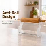 Acrylic Rolling Pin Display Rack with Dual Slots and Stable Base V1192-AZ-W-28463