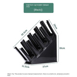 Paper Cup Holder Disposable Coffee Cup Organizer Countertop 4 Compartments Cup Dispenser Black1 V1369-AZ3-W-00752