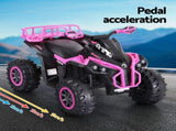 Rigo Kids Ride On Car ATV Quad Motorbike Storage Rack Electric Toys 12V Pink RCAR-MBIKE-ATV-L-PK