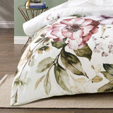 Bianca Minette White Cotton Sateen Quilt Cover Set Queen V442-BCA-QUILTCS-MINETTE-WHITE-QS