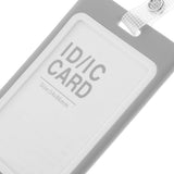 10Sets Transparent Name Badge Sleeve for Security and Staff Card Protection Light Grey V1366-AZ2-W-21141