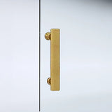 Adjustable 900x900mm Double Sliding Door Glass Shower Screen in Gold V63-845101