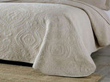 100% Cotton Embossed Ivory Floral Grace Coverlet Bedspread Set V745-MMPAC061118Q13U