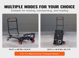 Aluminum Truck, 2 in 1, 136 kg Max Load Capacity, Heavy Duty Industrial Convertible Folding V952-DGNSTHC300BE75URLV0
