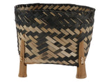 Plant Basket Northern Europe Style Bamboo Weaving Plant Pot Handwoven Indoor Outdoor Storage V1294-YM0706-3111230213311