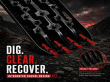 2x 10 Ton 4WD Car Recovery Tracks Sand Mud Snow Traction Boards Off-Road Device Mat V379-REVTRCK001