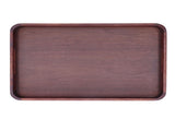 Walnut Rectangular Tray Wooden Dinner Plate Fruit Tray Household Tea Cup Holder for HomeSmall V1294-YM0721-3118210081011