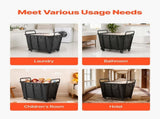 Laundry Cart, Rolling Grocery Utility Cart with Waterproof Liner & Swivel Wheels, 118 KG Large Load V952-XYC2LKSJSCL04UN2C001V0