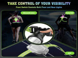 Multicolor Illuminated, Reflective Vest for Running or Cycling 
Running V1192-AZ-W-16254