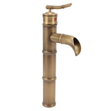 All Copper Antique Faucet 3 Sections Bamboo Joint Single Hole Basin Tap Bevel Mouth Toilet Cold Hot V1294-YM0626-3112220094011