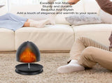 Iron Candle Warmer Lamp with Elegant Egg-Shaped Shade, Safe Flameless Scent Melting for Cozy V1341-ZY-CL9PZAWH-ORANGE