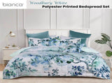 Bianca Woodbury White Botanical Printed Bedspread Set Super King V442-BCA-BEDSPREAD-WOODBURY-WHITE-SK