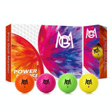 12-Pack Double Layer Golf Practice Balls - Colourful Competition Set PRL-86654060DBT