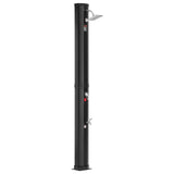 Outdoor Solar Heated Shower, 35L Poolside Shower Kit with Shower Head and Foot Shower Tap, Double V952-TYNLYQHSPVCLT705AV0
