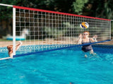Pool Volleyball Net Portable Beach Volleyball Set for Pool - Waterproof Nylon Mesh with Adjustable V1366-AZ2-W-12019