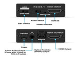 Simplecom CM425 HDMI 2.0 Audio Extractor Optical SPDIF and 3.5mm Stereo with ARC 4K60Hz V28-CM425
