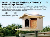 Smart Bird Feeder with 2K-4K Ultra HD AI Bird Recognition, Solar-Powered Outdoor Camera Feeder for V1341-ZY-PMMZGZ8P-2K-GREEN