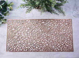 JWDX Placemat Clearance! Rectangular Flower Pvc Placemat Home Daily Table Decoration Pvc Hot Gold V1189-LWWAL-20260325-03050