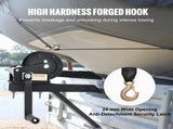 Hand Winch, 907.1 kg Pulling Capacity, Boat Trailer Winch Heavy Duty Rope Crank with 7 m Polyester V952-CYSDJP2000BDI2OUWV0