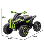 Kahuna GTS99 Kids Toy Electric Ride On Quad Bike Toy ATV 50W - Green CAR-GTS-1199-GN