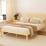 Artiss Bed Frame Queen Size Rattan Wooden RITA WBED-RITA-Q-WD-AB