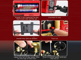 Christmas Train Set Electric Steam Locomotive Train with Lights Music Battery Operated Tracks V1294-YM0717-10352992