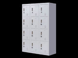 12-Door Locker for Office Gym Shed School Home Storage - Padlock-operated V63-839061